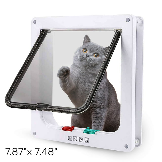 Cat Door Pet Dog Door Interior Door Large Automatic & Weatherproof