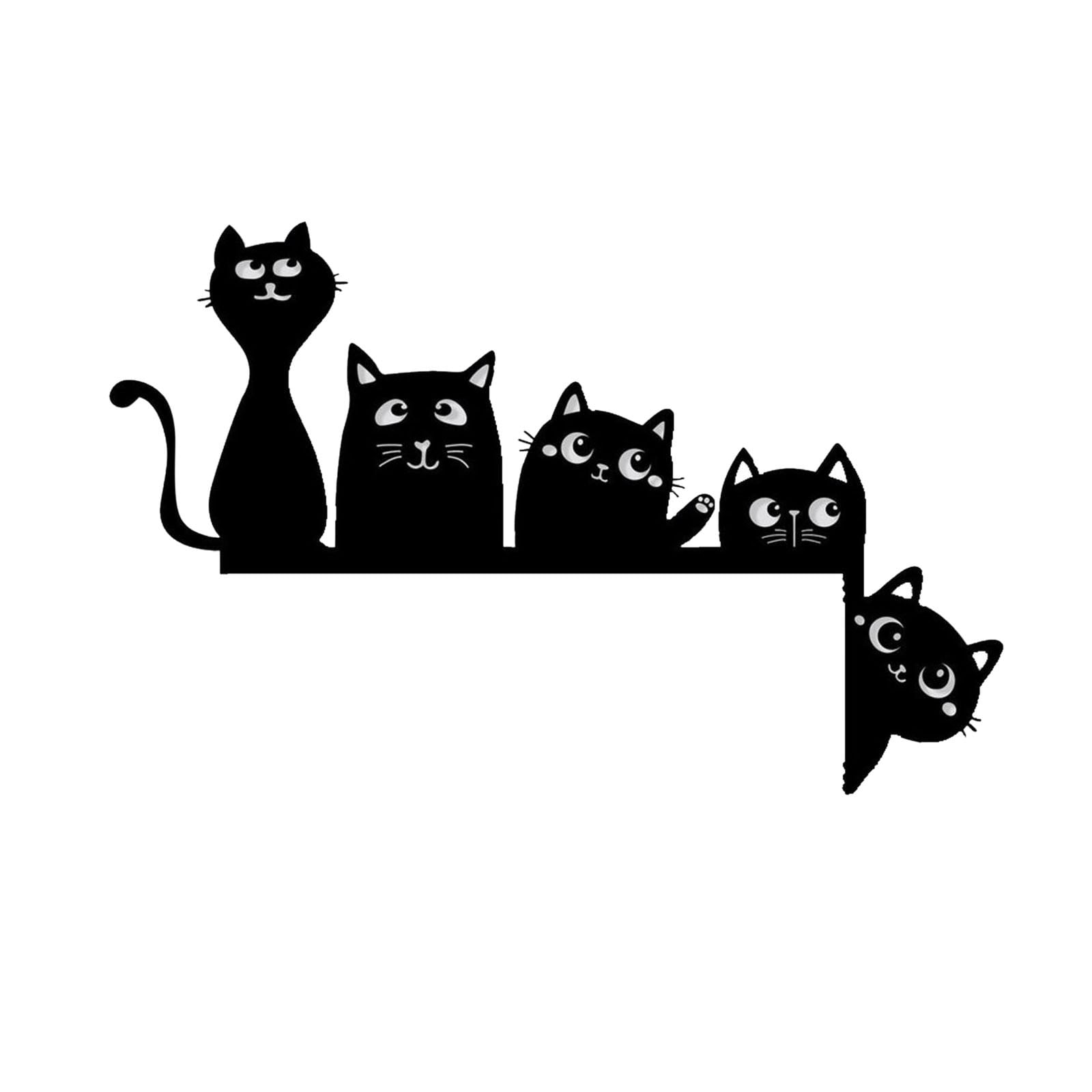 Cat Door Topper, 2024 New Metal Adorable Black Halloween Decor for Home