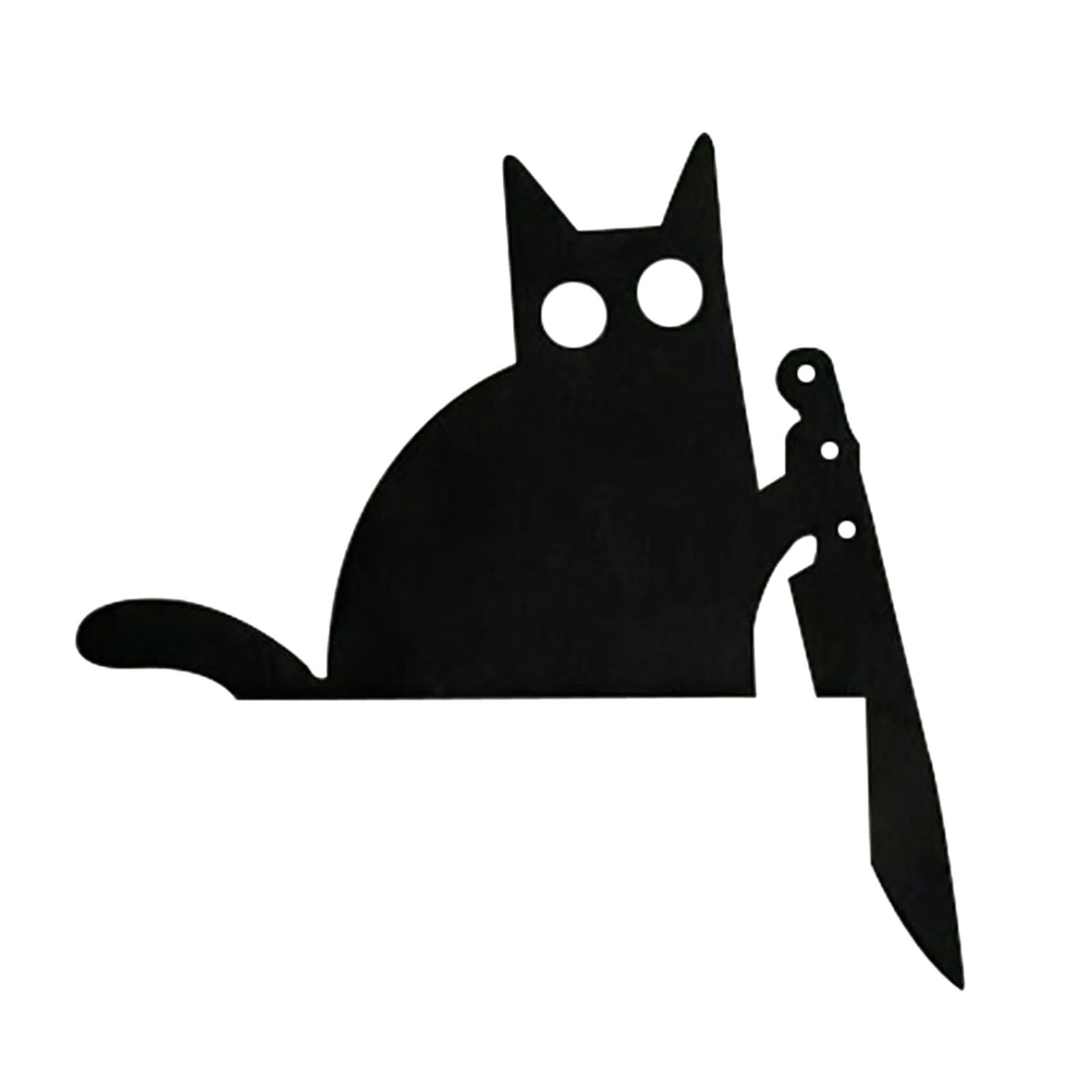 Cat Door Topper, 2024 New Metal Adorable Black Halloween Decor for Home