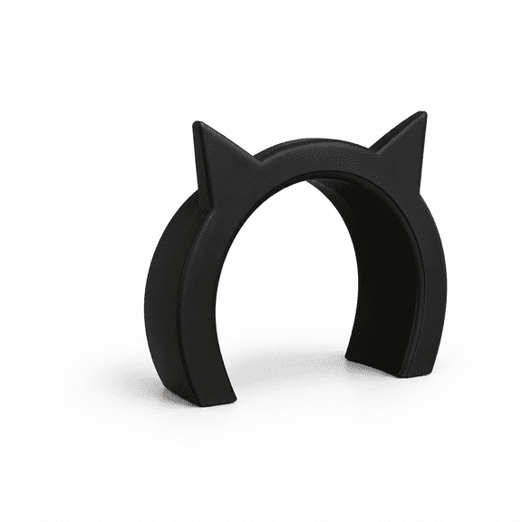 Cat Door for Interior Doors, 9x12 Jet Black, Fits Cats Up to 21 Lbs, Composite PVC Pet Door