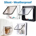 thumbnail image 1 of Cat Door for Sliding Glass Door, Upgraded All-Season Rigid Flap with Magnetic Closure, 4-Way Safety Lock _ White L, 1 of 6