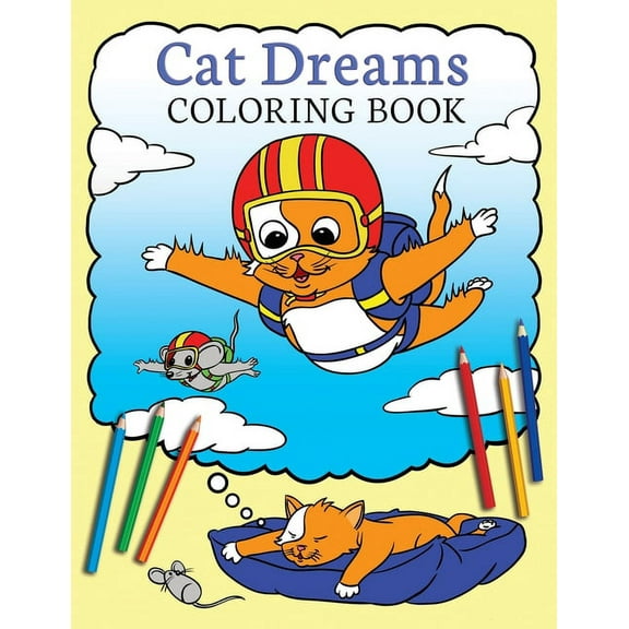 Cat Dreams Coloring Book, (Paperback)