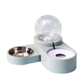 thumbnail image 1 of Cat Drinking Bowl 47x23cm Feeders Water Feeding Machine Double Bowls Dog Blue/Pink Pet Food Cup Mobile Bubble Drinker, 1 of 17