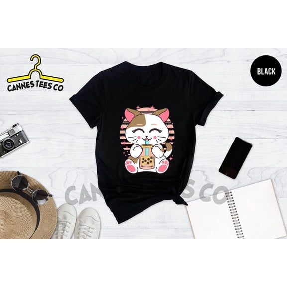 Cat Drinking Bubble Tea Shirt, Cute Boba Bubble Shirt, Bubble Tea Lovers Gift, Cat Lover Shirt, Cat Mom Shirt, Boba Bubble Tea Shirt All Size S-5Xl