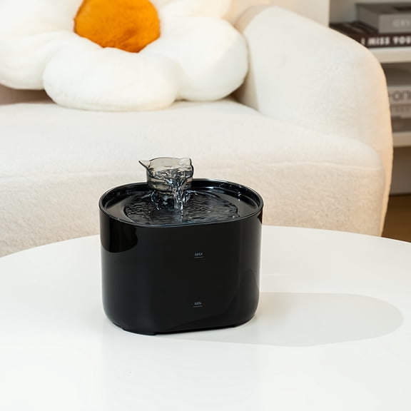 Cat Drinking Fountain, Flowing Water Fountain, Silent, Indoor Cat Water Fountain, Very Suitable for Home, Pet Store, Cat Cafe Use, Good Gift Choice, Halloween, Christmas Holiday Gift