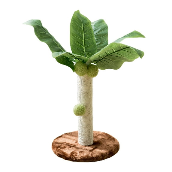 Cat Durable with Interactive Ball Toy Vertical Cat Scratcher Brown 25cm