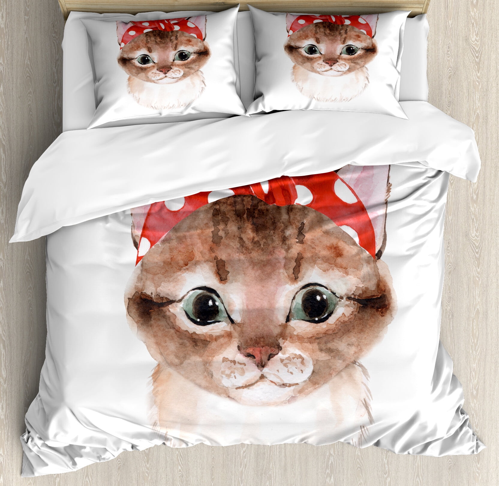 Potion Bubbles Cats 3-Piece Quilted Bedding Set NCU0TH1661