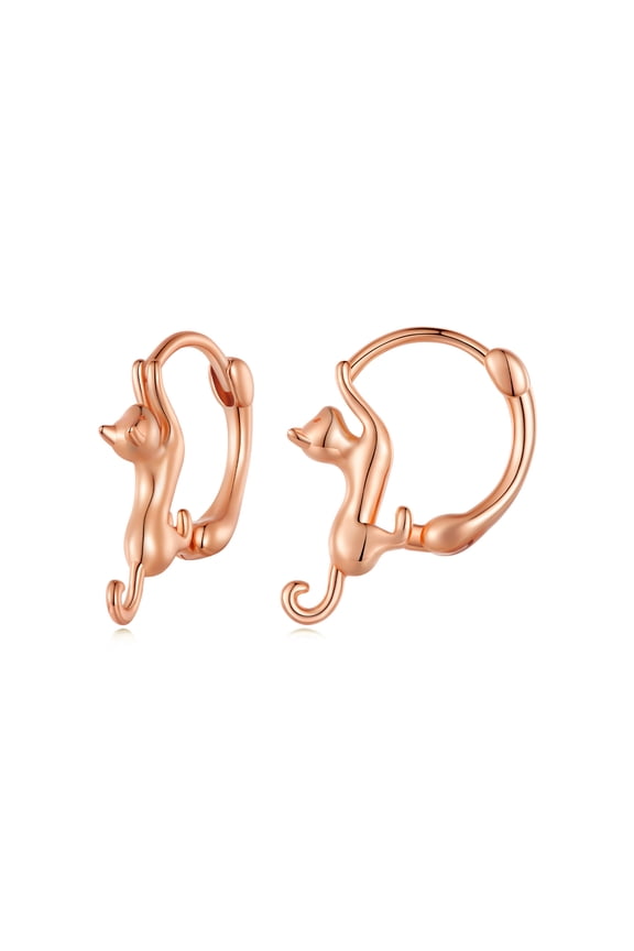 Cat Ear Cuff Earring, Minimalist Studs for Professional & Evening Wear
