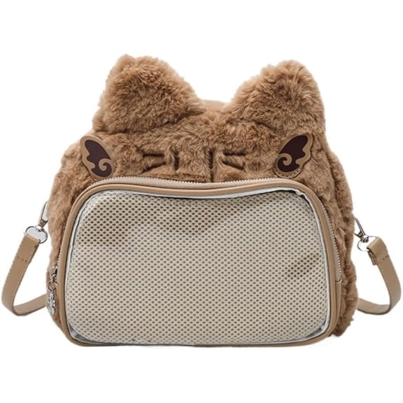 JUYGO Cat Ear Ita Backpack Cute Bags Kawaii Y2K Bags 3 Ways Crossbody Purse Messenger Bags for Women Shoulder Bag Tote (Pink)