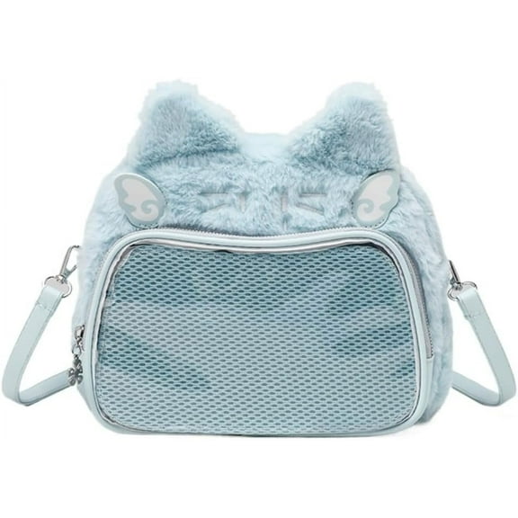 JUYGO Cat Ear Ita Backpack Cute Bags Kawaii Y2K Bags 3 Ways Crossbody Purse Messenger Bags for Women Shoulder Bag Tote (Pink)