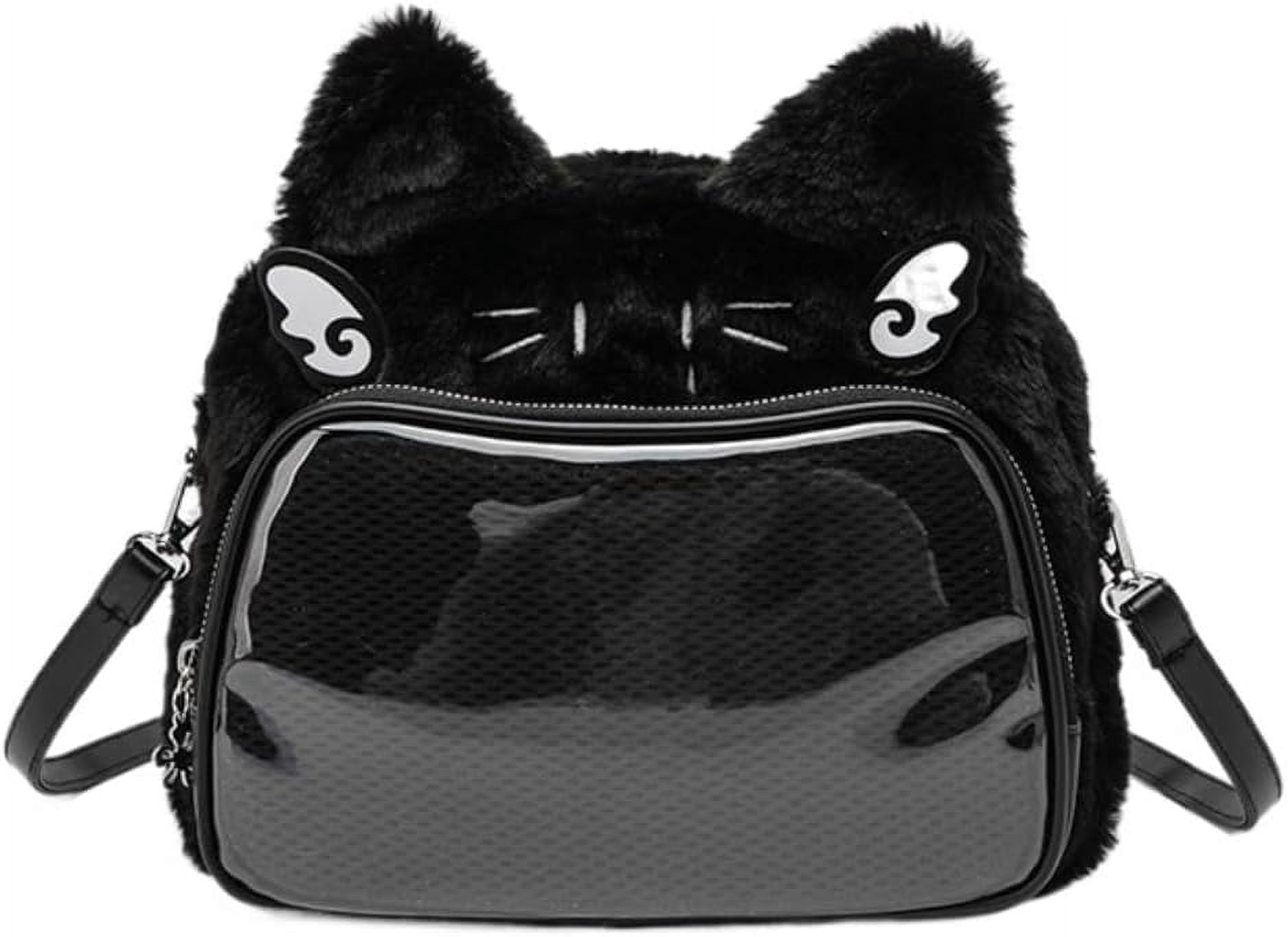 JUYGO Cat Ear Ita Backpack Cute Bags Kawaii Y2K Bags 3 Ways Crossbody Purse Messenger Bags for Women Shoulder Bag Tote (Pink)