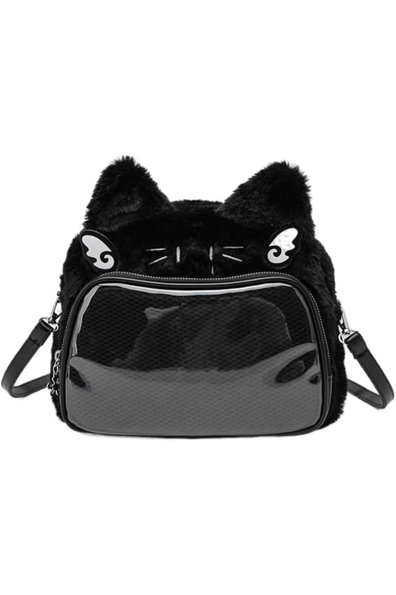 Cat Ear Ita Backpack Cute Bags Kawaii Y2K Bags 3 Ways Crossbody Purse Messenger Bags for Women Shoulder Bag Tote (Pink)