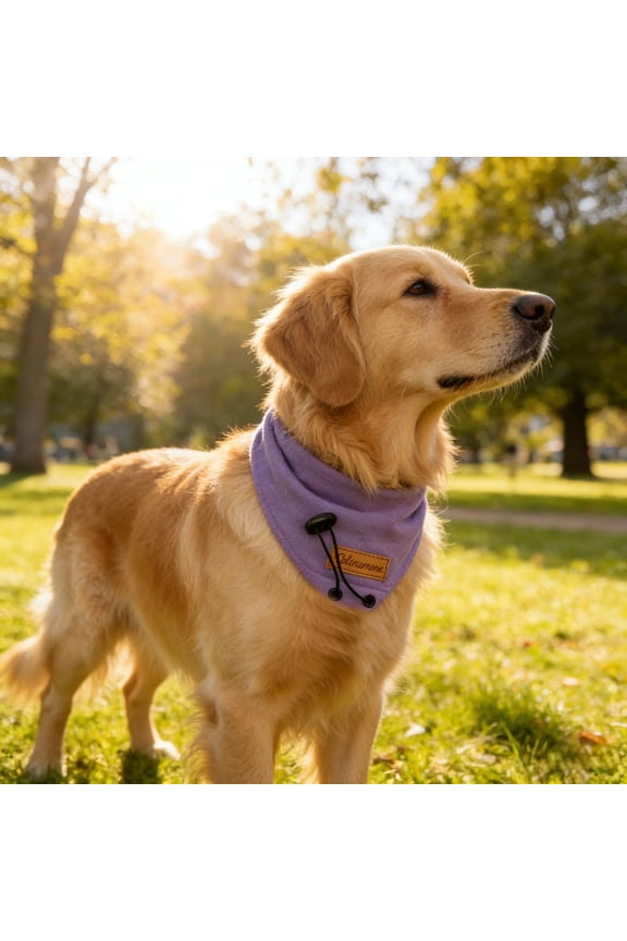 Cat Ear Noise Reduction Cover Calming Head Wrap Elastic Neck Gaiter Warm Noise Calming Pet Accessory For Cats Anxiety Relief(Purple-S)