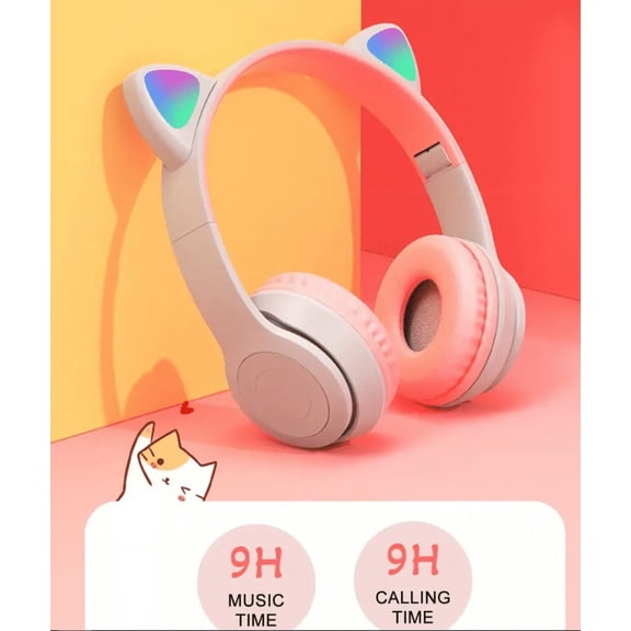 Cat Ear Wireless Over Ear Hook Headphone