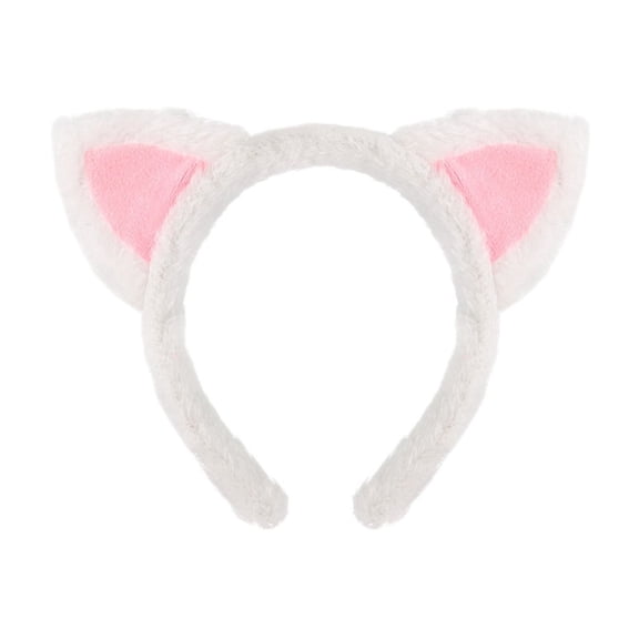 Cat Ears Headband Plush Cat Headband with Fuzzy Ears | Hairbands for Cosplay, Makeup, Yoga & Photo Props | Soft & Comfortable for Adults & Kids for Fun & Creative Use