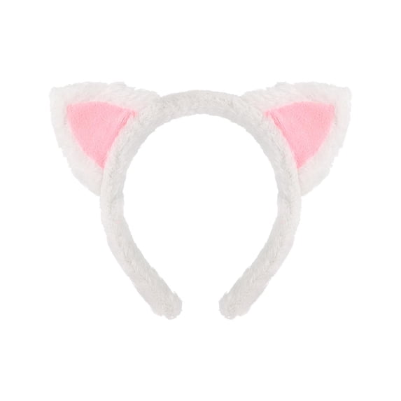Cat Ears Headband for Women, Cute Face Washing Headband, Role-play Party Hair Accessory