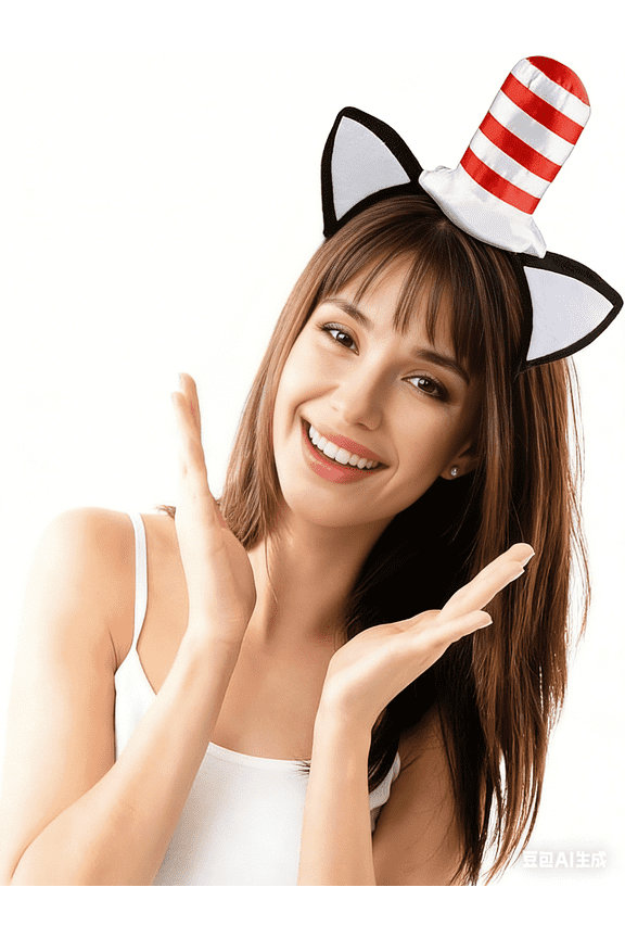 Cat Ears Fashion Headband, Black, 1 Count