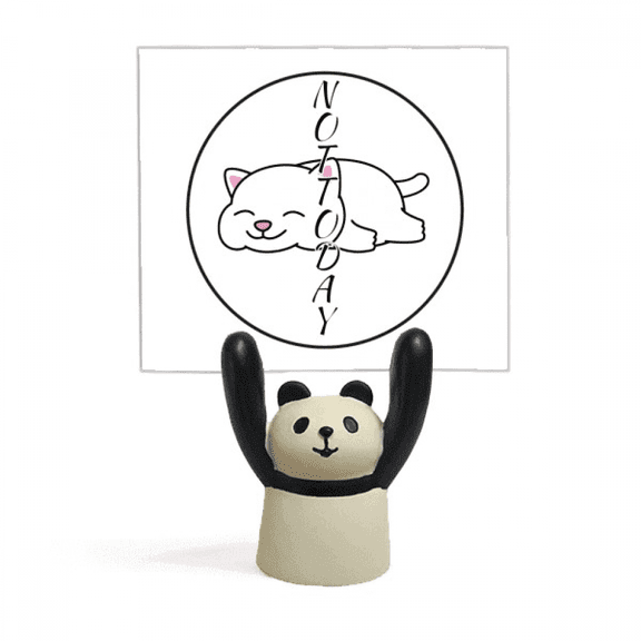 Cat Ears Refuse Socialize Memo Holder Cartoon Animal Panda Stand Decoration