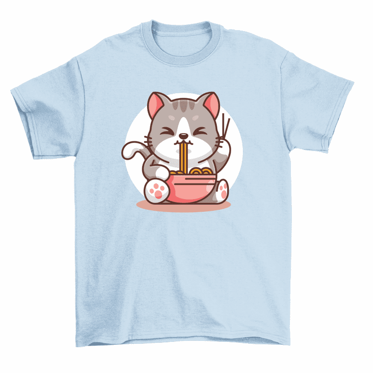 Ramen cat shirt hot sale