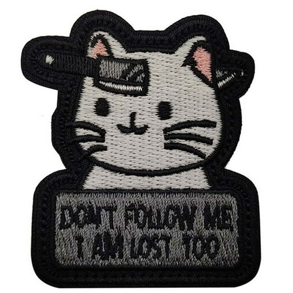 Cat Embroidery Patch You are Great Badge Encourage, DIY Bag Sticker for Clothing Backpack,B