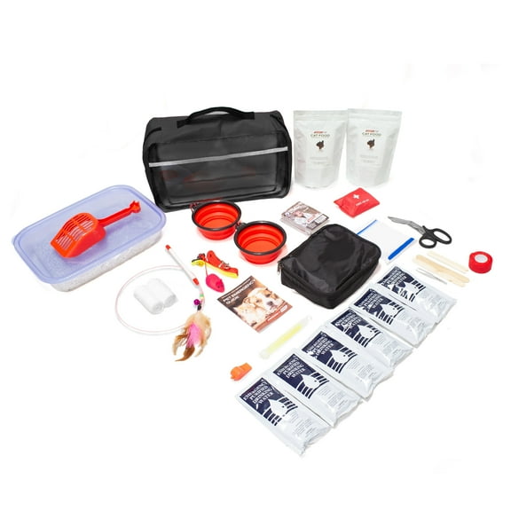 Cat Emergency Survival Kit - Bug Out Preparedness Kit for Emergencies, Traveling and More