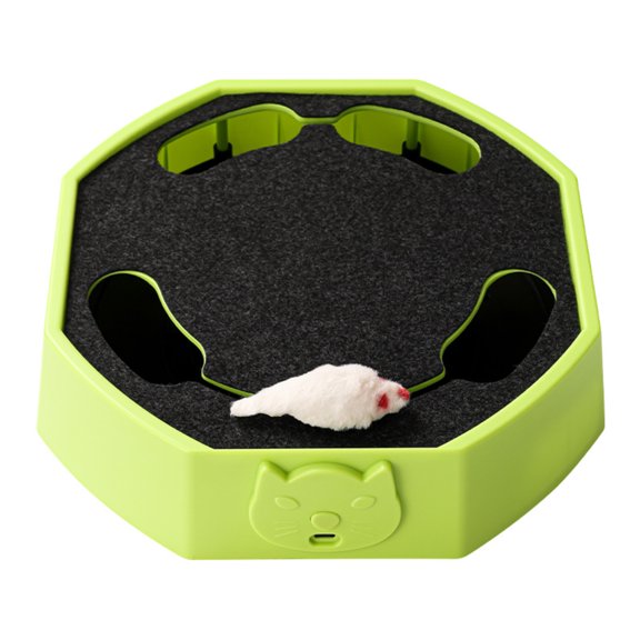 Cat Enrichment Toy - Automatic Mice ChasesGame, Rechargeable Feline Exercise Device, Smart Pet Entertainment Tool | Interactive Hunting Training Toy for Indoor Kittens Apartment Play Area Bedroom