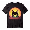 thumbnail image 1 of Cat Ew People Sunset Retro Anti Social Introvert Men Women T-Shirt, 1 of 5