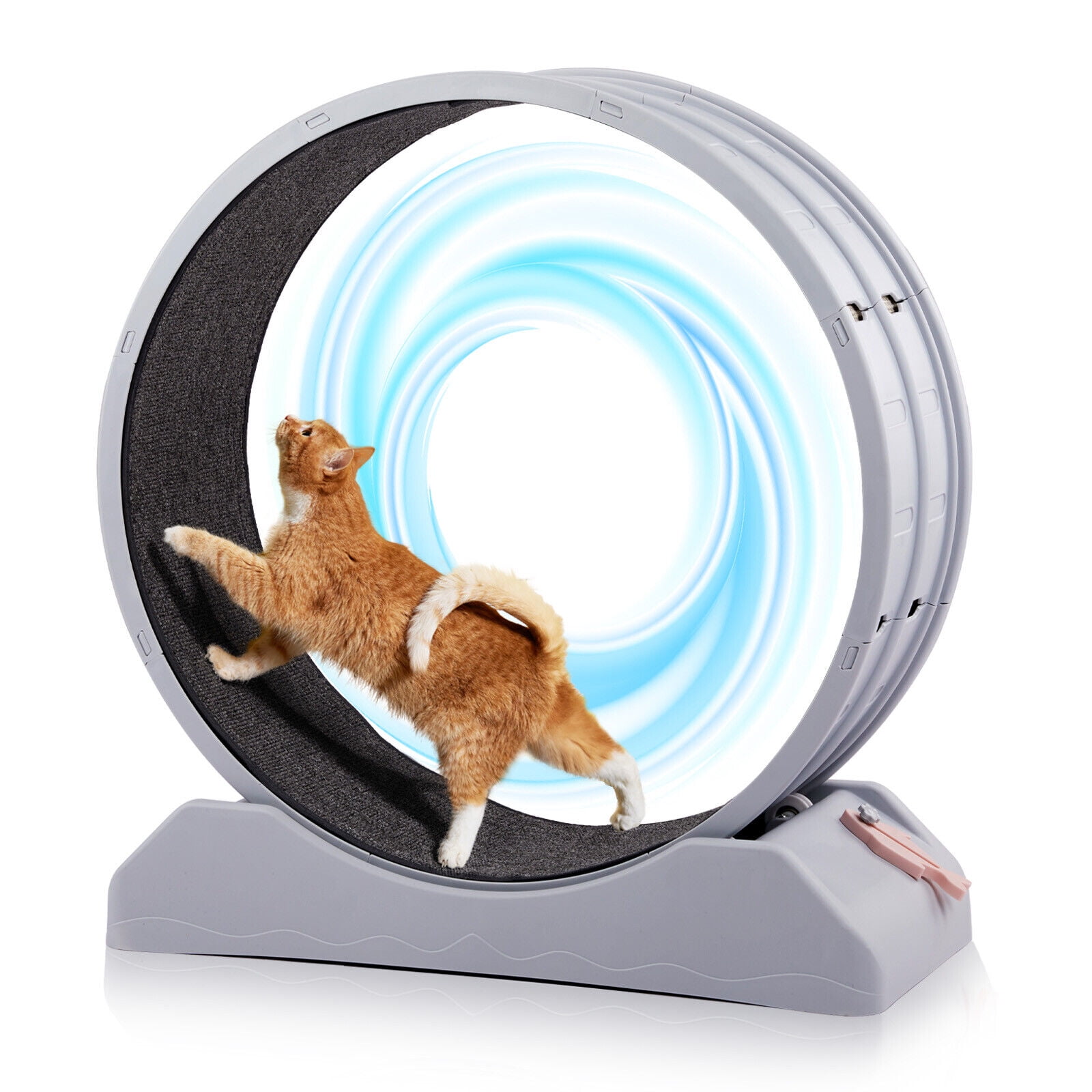 Cat Exercise Wheel 35 inch for Indoor Cats, Safety Cat Treadmill ...