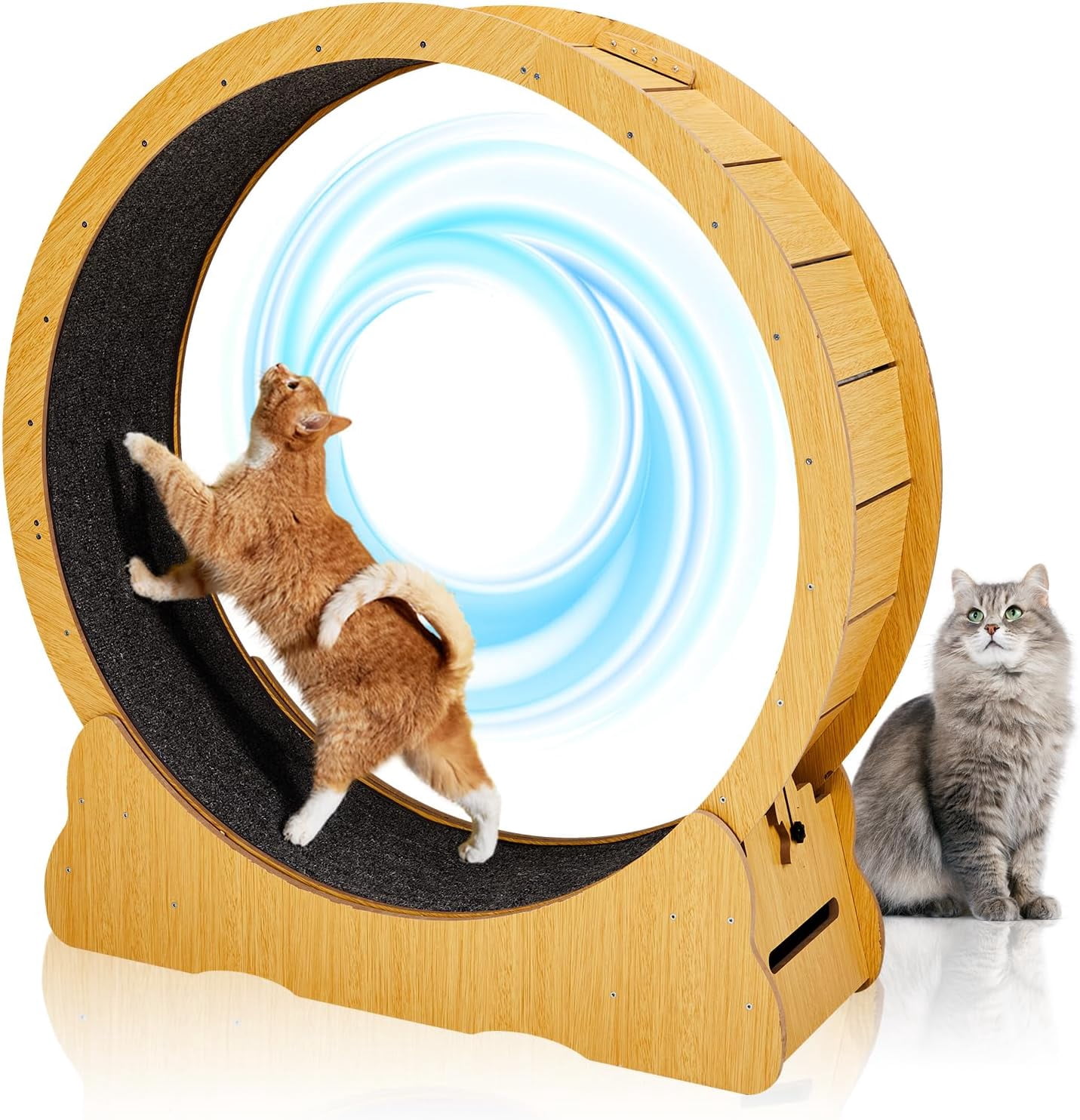 Cat Exercise Wheel for Quiet Running Indoor Use, 43.3