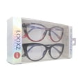 thumbnail image 1 of Cat Eye Black, Floral [2 pair] Blue Light Filtering Magnifying Reading Glasses +1.0, 1 of 4