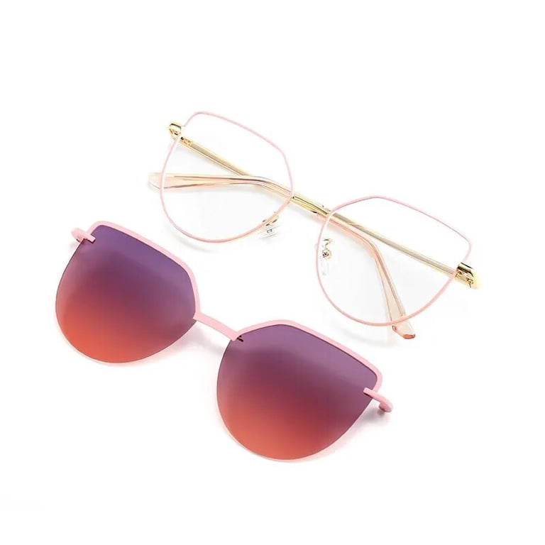 Cat Eye Flip on Sunglasses Women Anti Blue Light Glasses 