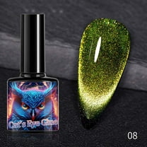 Cat Eye Gel Nail Polish,Gel Nail Polish,9D Cat Eye Gel Nail Polish, Upgraded Magnetic Gel Polish Kit with Magnet Stick, Galaxy Chameleon Effect Silk Cat Eye Nail Polish Soak Off Nail(H)