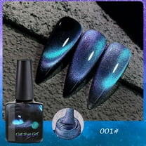 Cat Eye Nail Polish, Flickering Nail Polish, Long Lasting Cat Eye Gel Polish with Glitter Glue, Low Odor and Durable Nail Polish for Creative Nail Art Designs