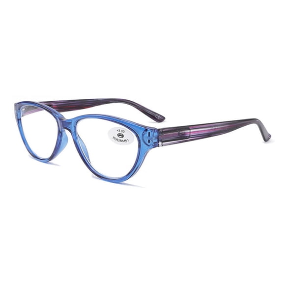 Cat Eye Presbyopic Glasses Oversized Blue Reading Glasses 2.00 for Women Candy Color Trendy Readers +2.00
