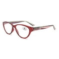 thumbnail image 1 of Cat Eye Presbyopic Glasses Oversized Red Reading Glasses 2.50 for Women Candy Color Trendy Readers +2.50, 1 of 3
