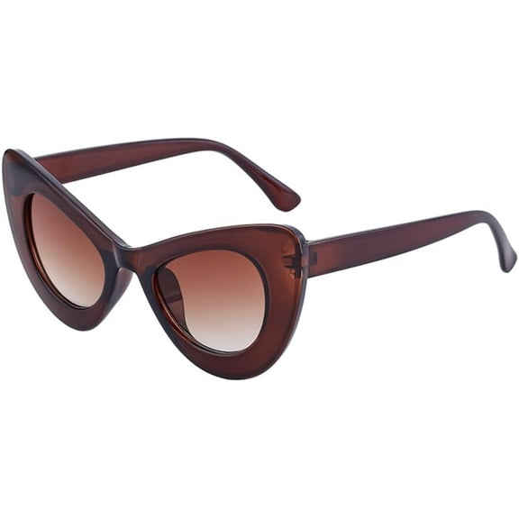 Cat Eye Punk Sunglasses Women Vintage Cateye Sun Glasses For Lady Stripe Steampunk Eyewear Shades UV400