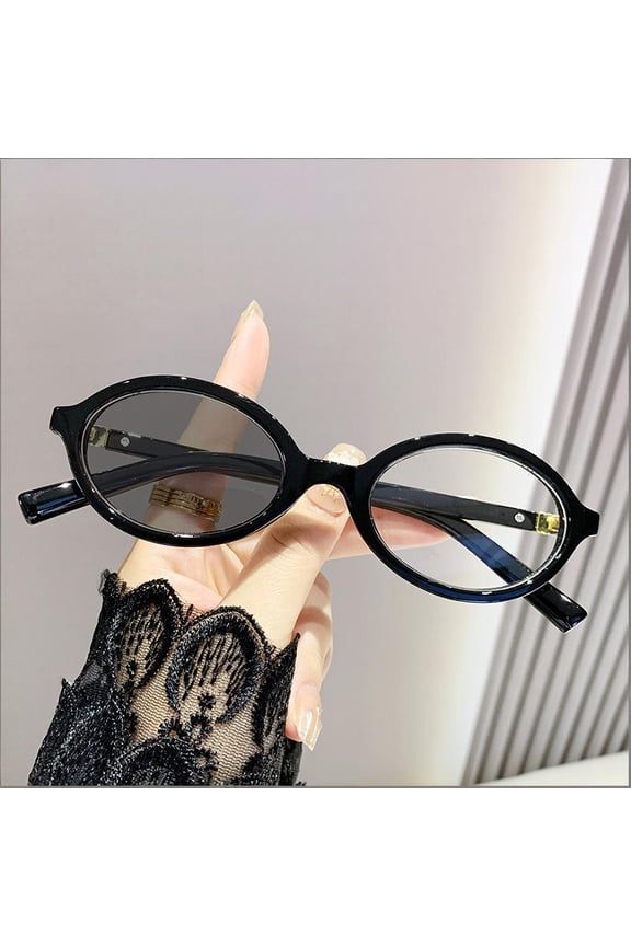 Cat Eye Reading Glasses for Women with Light Sensitive Photochromic Lenses Blue Light Blocking Readers PC Frame, black, 1.5x