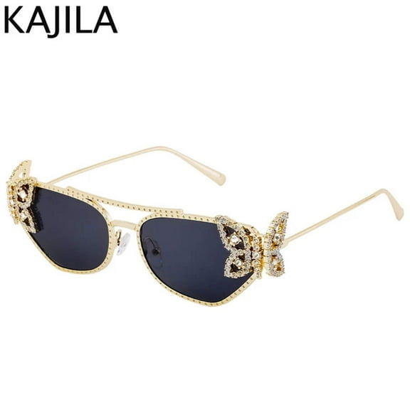 Cat Eye Rhinestone Eyewear-UV400