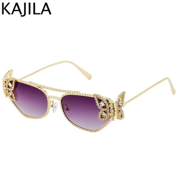 Cat Eye Rhinestone Eyewear-UV400
