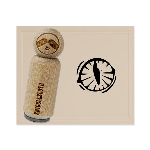 Cat Eye Rubber Stamp for Scrapbooking Crafting Stamping - Mini 1/2 Inch