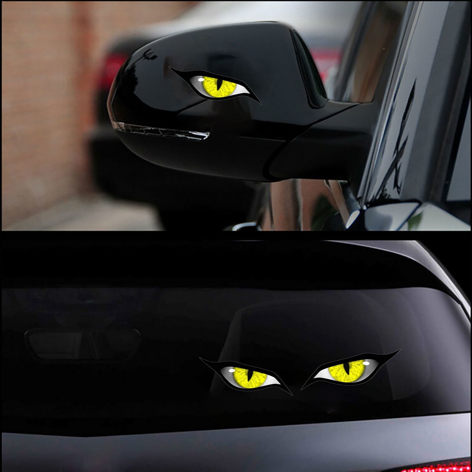 Cat Eye Stickers (1 pcs), Waterproof Wall Decals for Cars, Trucks ...