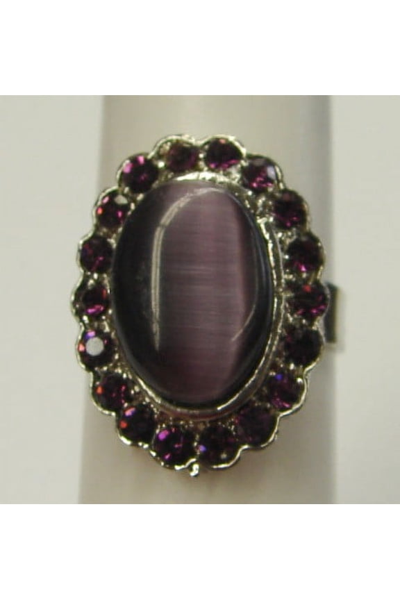 Cat Eye Stone Fashion Oval Rings with Different Colors