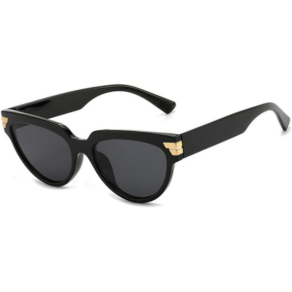 Cat Eye Sunglasses Women Vintage Black Cateye Sunglasses Female Small Frame Transparent Color