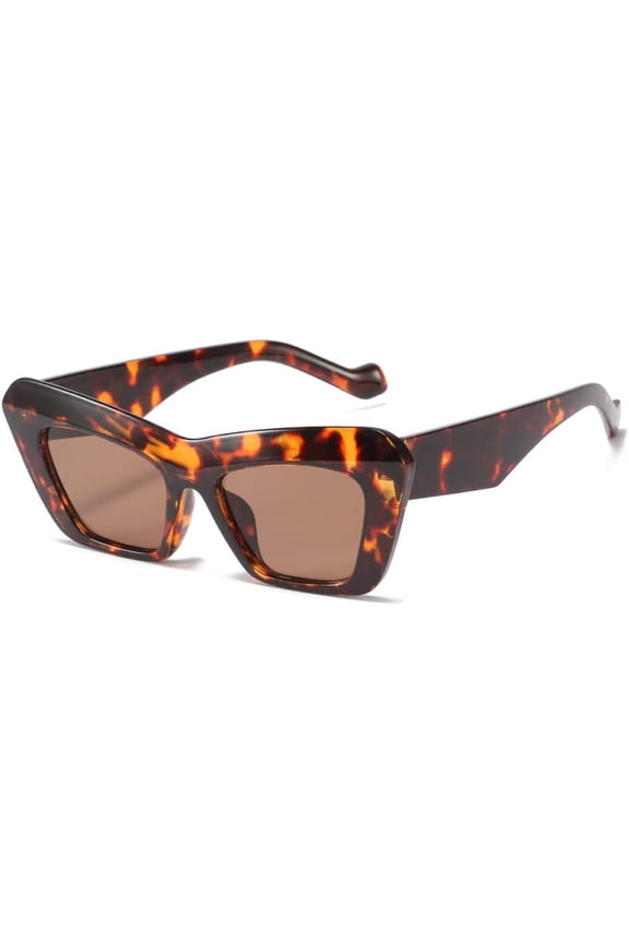 Cat Eye Sunglasses Women Vintage Oversized Orange Shades Sun Glasses UV400 Eyewear