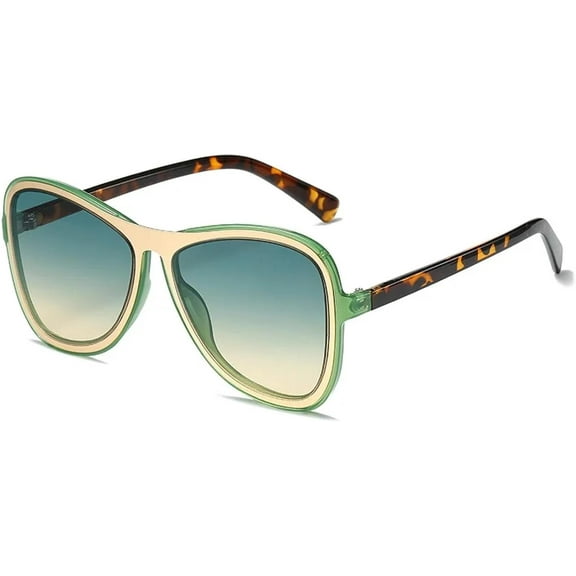 Cat Eye Sunglasses Women Vintage Shades Sunglasses Uv400 Eyewear(Green,one)