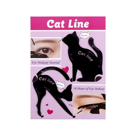 Cat Eyeliner Card A Pair Of Cat Card Novice Eyeshadow Eye Makeup Auxiliary Model Beauty Tools