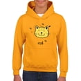 thumbnail image 1 of Cat Face Doodle Hoodie Juniors -Image by Shutterstock,  Large, 1 of 4