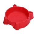 thumbnail image 1 of Cat Face Pet Bowl Anti Slid Solid Color Dog Puppy Kitten Food Water Feeder, 1 of 6