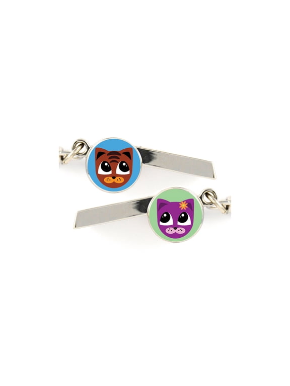 Cat Face Safety Whistle Keychain