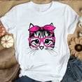 thumbnail image 1 of Cat Face Tie Dye Glasses Shirt, Mothers Day Gift TShirt, Black Cat Shirt, Cat Lovers Tee, Cat Mama Shirt, Cat Lover Gift, Cat Owner Tee, 1 of 4